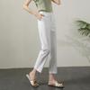 2024 Women's High-Waisted Slim Fit Summer Cigarette Pants - Nine-Point Casual Straight-Leg Design