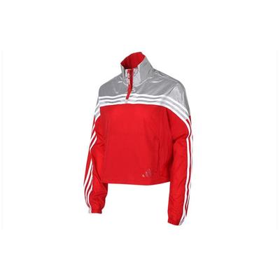 adidas Urban Anorak Woven Patchwork Pullover Jacket Men Outerwear Red Grey GJ9021