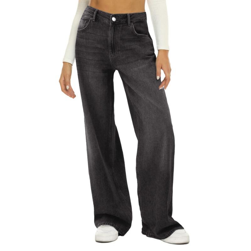 Women's Cat Whiskers Mare's Loose Wide Leg Jeans