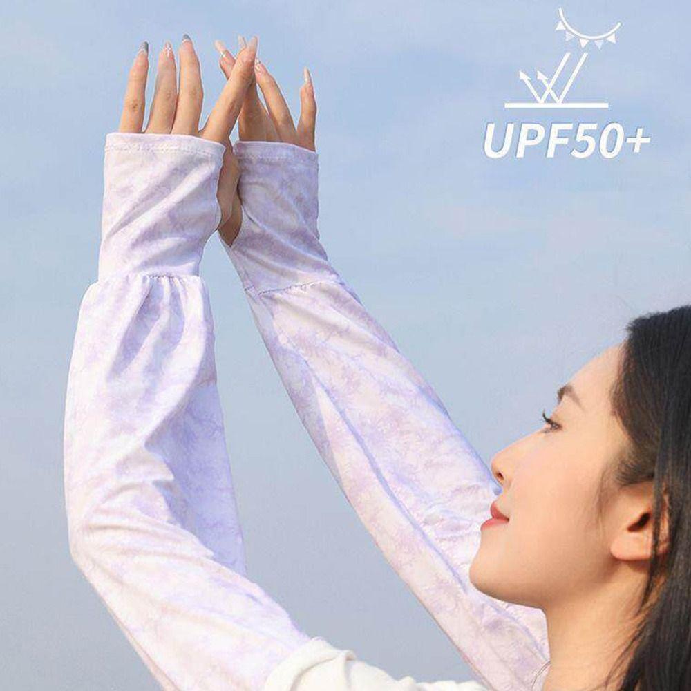 Sun Protection Ice Anti-sunburn Sleeve UV Solar Driving Sleeve Fashion Cycling Sleeves