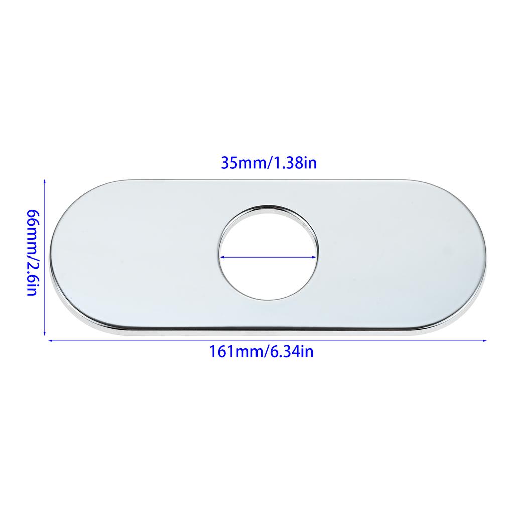 1PC Faucet Cover Plate Stainless Steel Deck Plate for Kitchen Sink Single Hole Bathroom Decorative 1-3 Hole Faucet Hole Cover