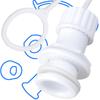 Plastic Threaded Drain Plug Coolers Stopper Replacement Parts Coolers Drain Cover Caps Drain Plug Assembly Enduring