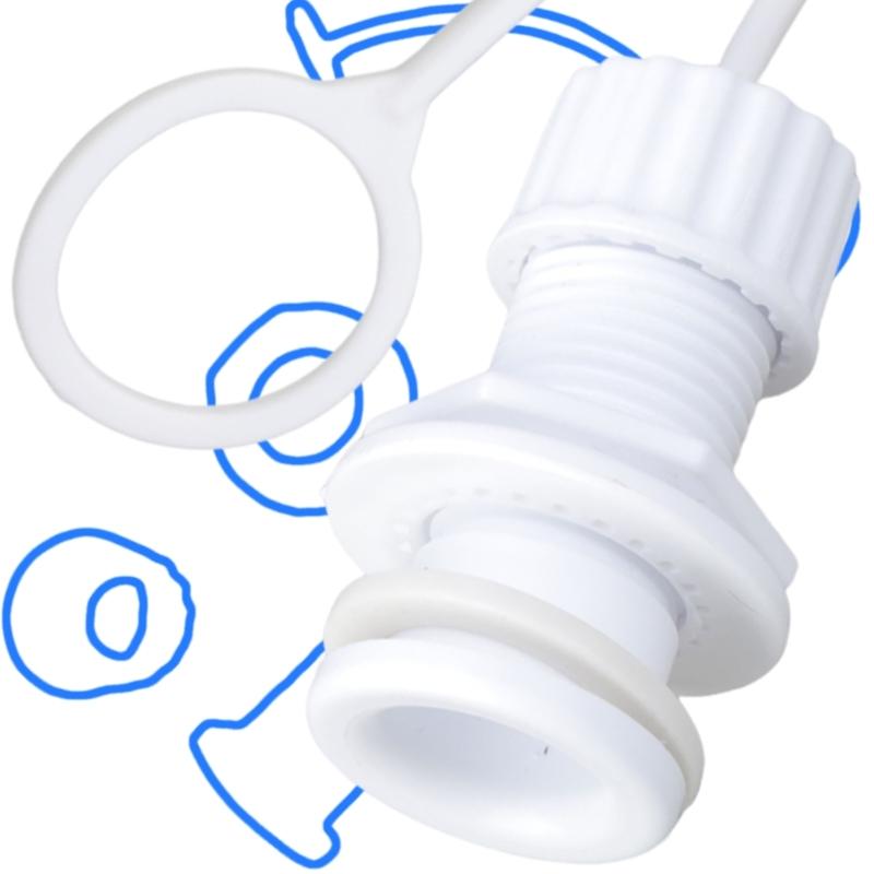 Plastic Threaded Drain Plug Coolers Stopper Replacement Parts Coolers Drain Cover Caps Drain Plug Assembly Enduring