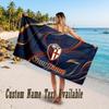 Bologna FC Design Beach Towel Custom Text Large Towel for Beach Vacation