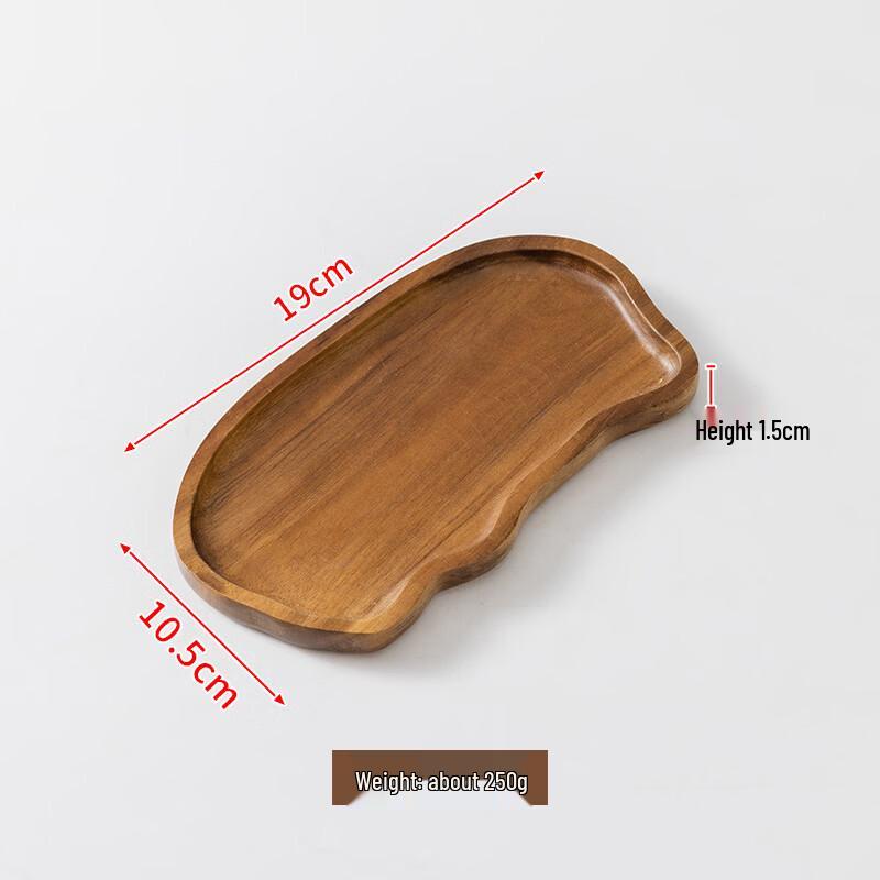 ZISIZ Japanese Acacia Wood Serving Tray