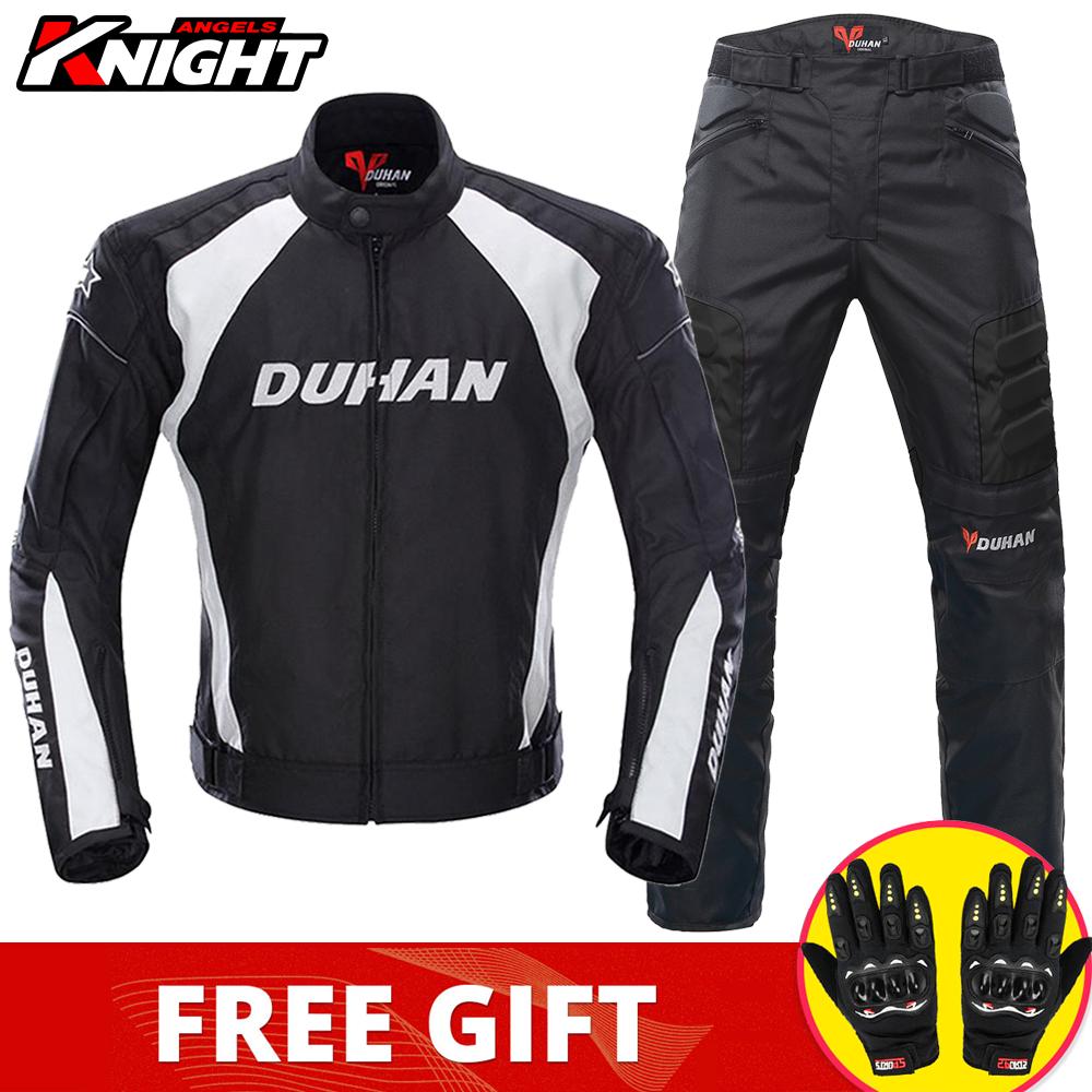 DUHAN Motocyklový oblek Bunda a kalhoty Nepromokavá závodní bunda Ochranná podšívka pro motokros Čtyři sezóny Motocyklová bunda Pánská M-3XL