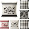 Christmas Pillow Cushion Home Living Room Decoration Printed Pillow Case Bedroom Large Cushion