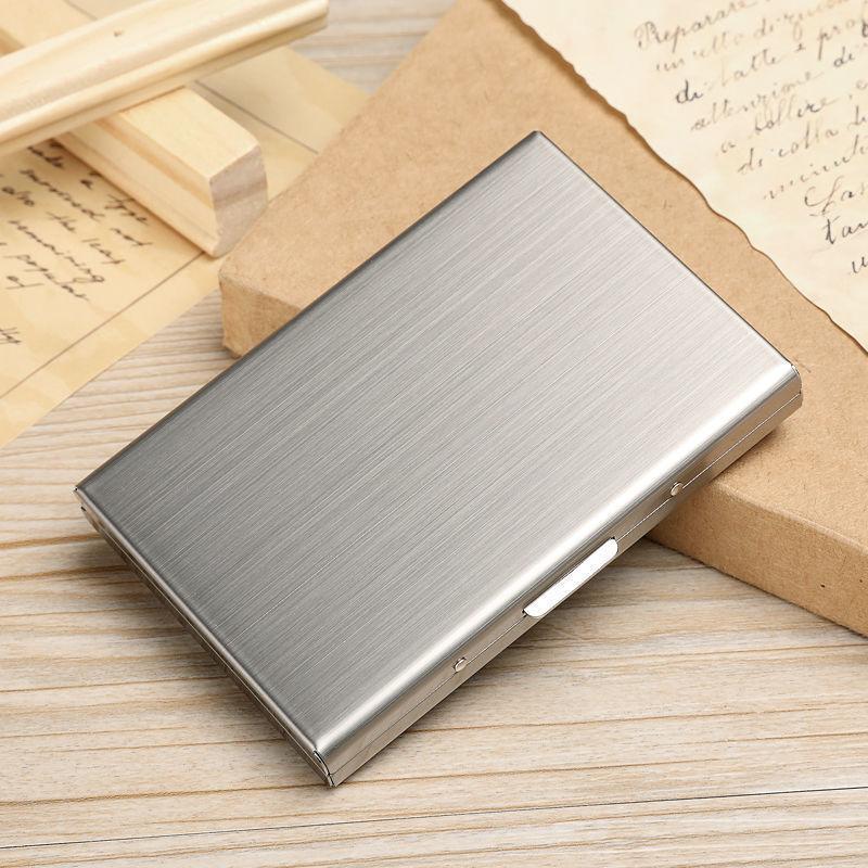 Rfid Metal Card Holder For Men And Women With Antitheft Shielding And Magnetic Blocker For Daily Use