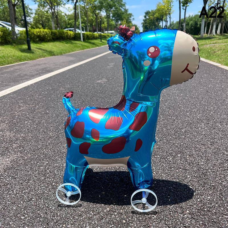 HUAHUA4D Alphabet Foil Balloon Elephant Design with Wheels for Kids' Parties and Baby ShowersHUAHUA