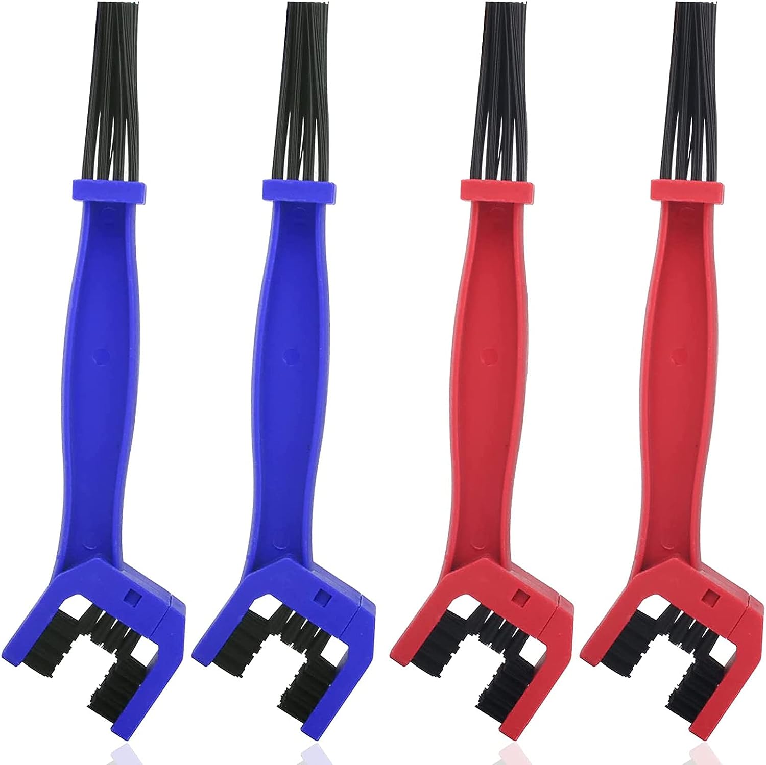 

Щетка для чистки цепи, Щетка для чистки цепи мотоцикла, Щетка для чистки цепи мотоцикла для цепи велосипеда, цепь мотоцикла 24.2*5*3cm,4Pcs красный/синий