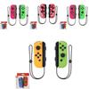 Vibrant Pink Green Joycon Controller For Switch With Type-c Compatibility
