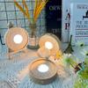 INS Wooden LED Light Base Multicolor LED Light Art Display Base DIY Rechargeable Lamp Holder  Bars