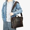 Crazy Horse Leather Crossbody Bag Genuine Retro Travel Shoulder Men's Business Casual Handbag