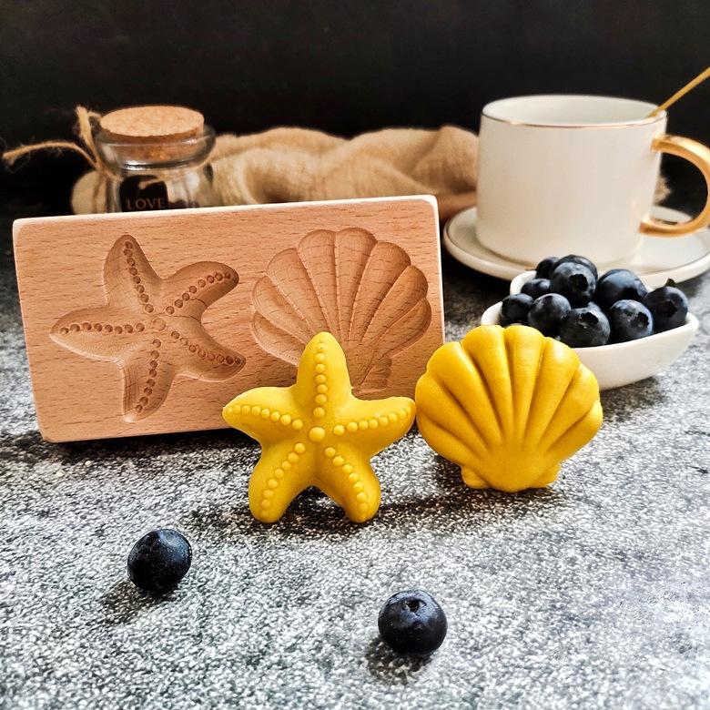 Wooden Cookie Cutter Mold Wedding Cookie Moulds Flower Tree Cartoon Animals Pattern Cake Baking Mould Tools for Christmas Easter