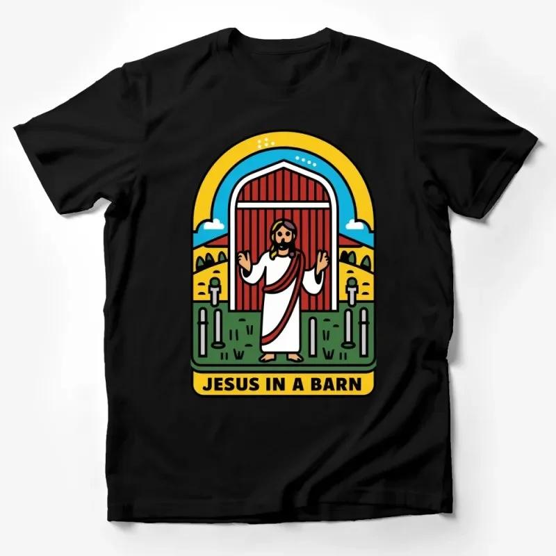 

Round neck printed T-shirt for men Easter street wear fun Jesus short sleeve fashion T-shirt solid color cotton cartoon T-shirt XXXL