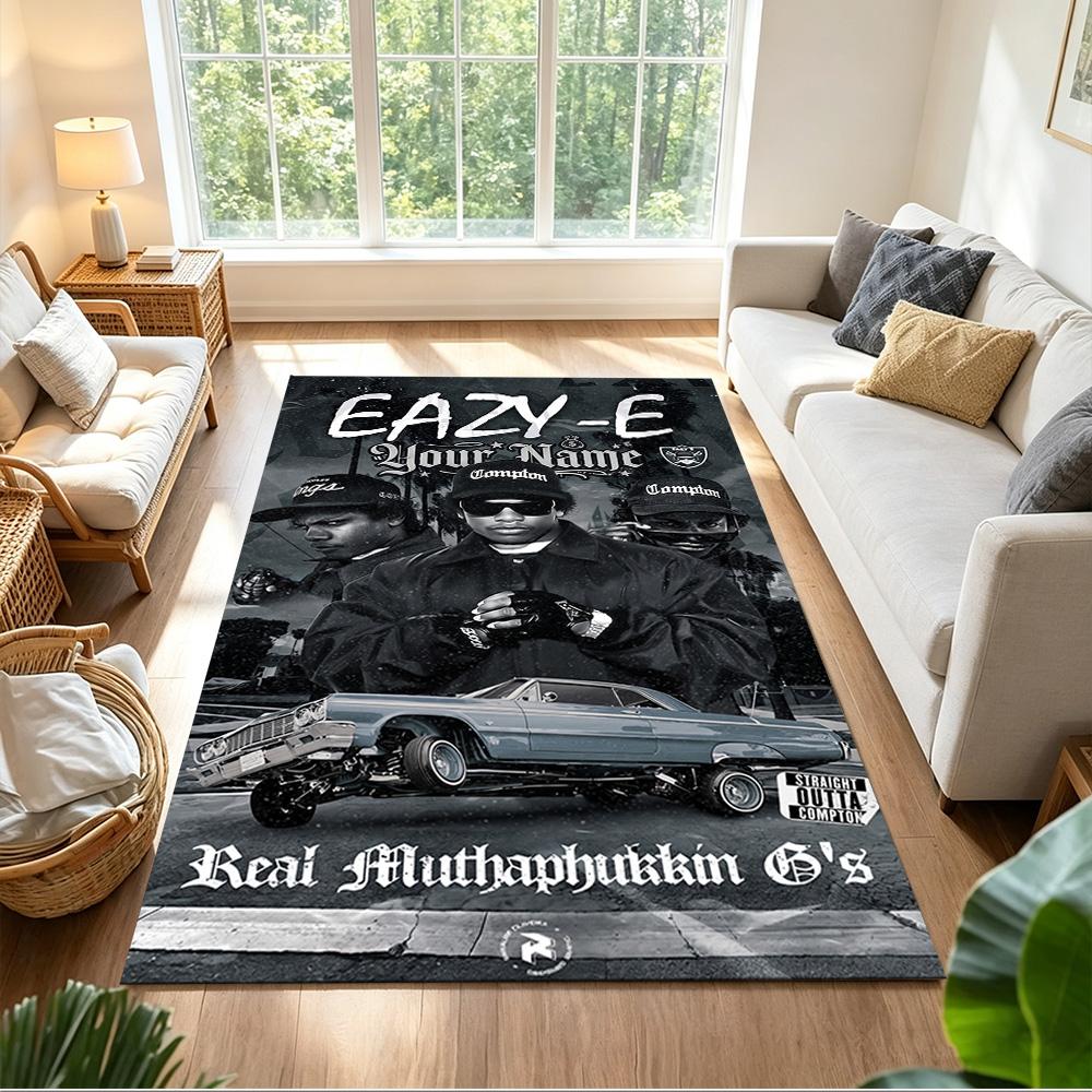 2pac Customize Your Name Carpet Suitable for Decorate Room Study Room Game Room Playrooms Antislip Carpet Decorate Offices