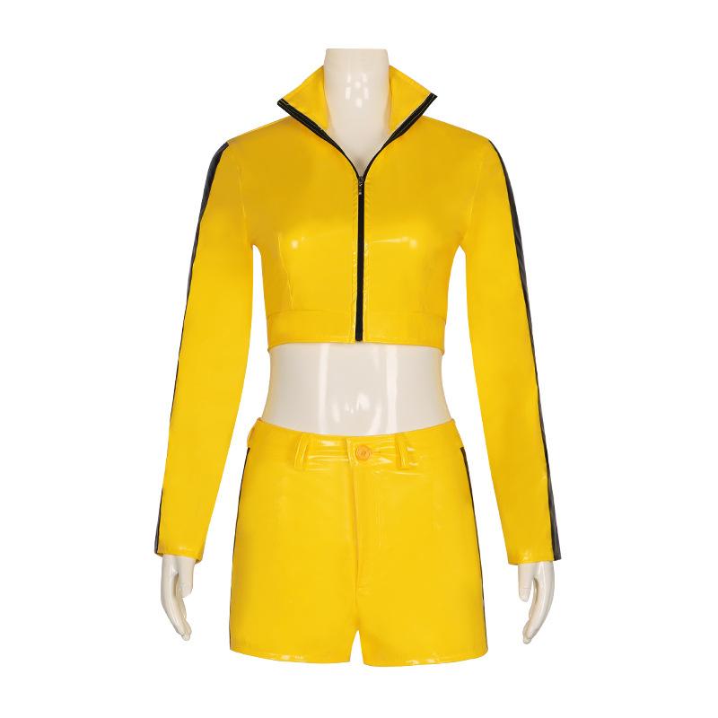 

Косплей-костюм Невесты из фильма «Убить Билла» Аниме Желтый Наряд на Хэллоуин Взаимодействие S