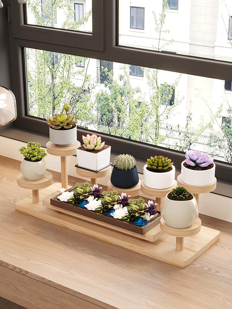 Wooden Display Stand Wood Cupcake Stands for Display Craft Funko Action Figures,Table Display Stand for Vendors Wood Riser