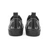 MLB Playball Monogram Abrasion Resistant Breathable Low Top Canvas Shoes Unisex Black Sneakers 3ACVVM12N-50BKS