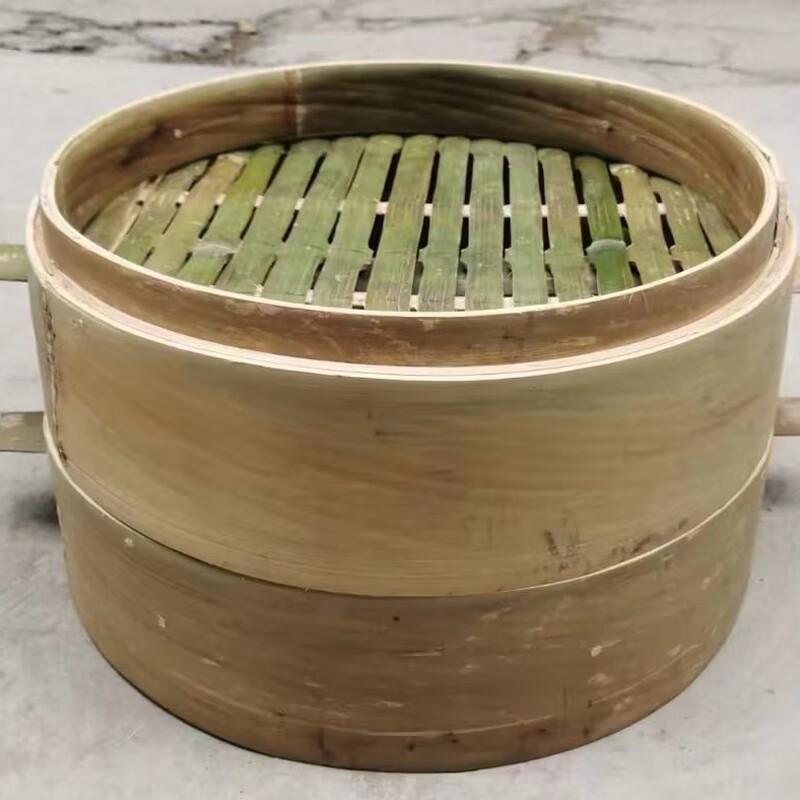 Homeglen Handmade Glueless Deepened Bamboo Steamer