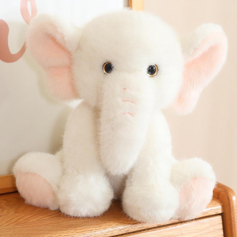 23/35CM Cute Elephant Plush Toys Soft Animal Dolls Kawaii Elephant Pillow for Christmas Birthday Gifts