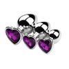 3PCS S/M/L Metal Anal Plug Butt Plug Sex Toy Butt Toy for Women Men Couples Adult Game Masturbator Anal Diamond Sex Shop 18+