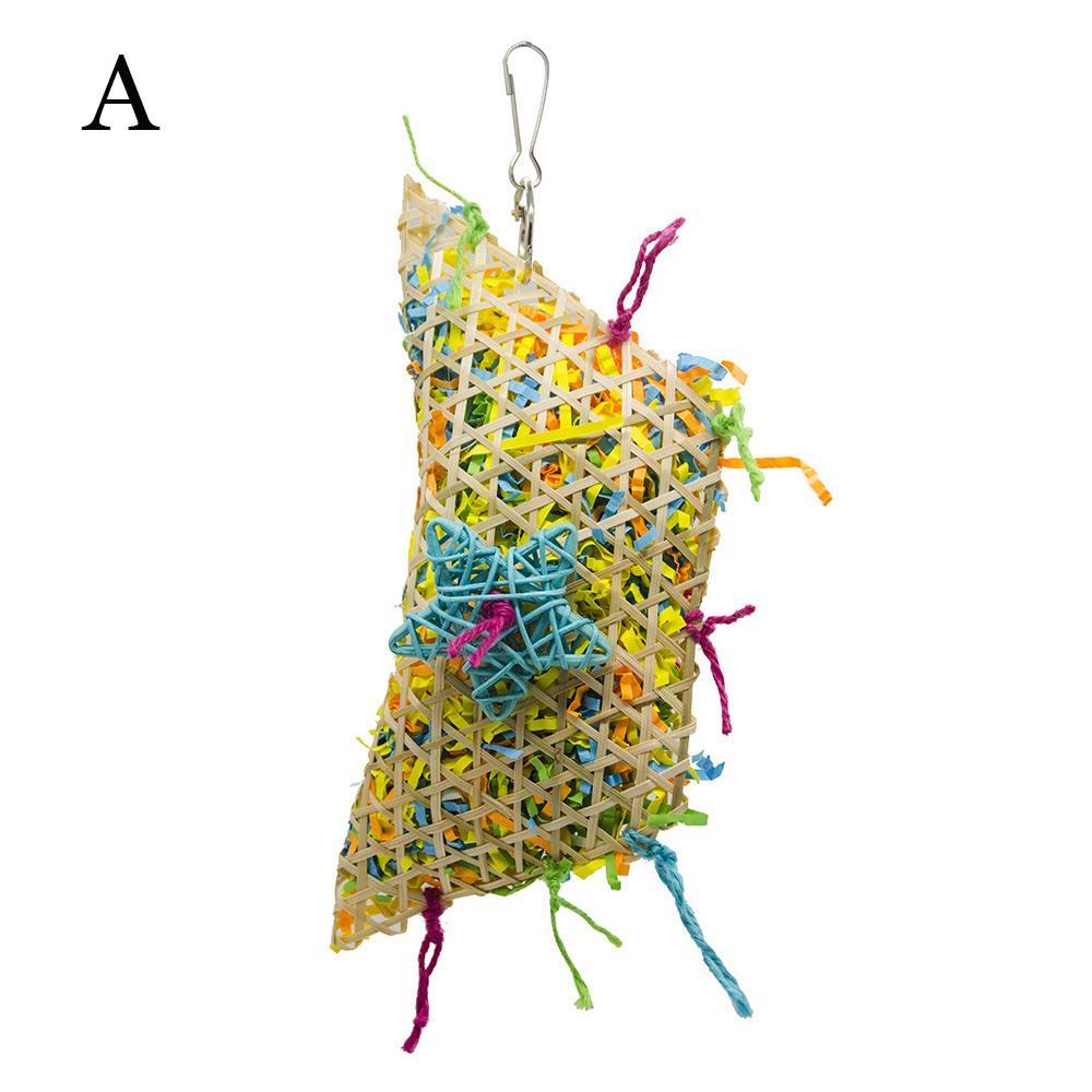 

Colorful cage Decoration Cockatiel For Macaw Parakeet Parrot Toy Chewing Toy pet supplies Bird Toy A