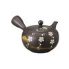 18 X 15 X 9 Black Clay Cherry Blossom Gradient Teapot Tokoname Made In Stylish Ale-net Teapot, Cm, 430cc, (Refreshing Mesh), Ware, Japan,