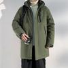 Men's Warm Plush Hooded Cotton Jacket for Winter Outdoor Sports & Mountaineering