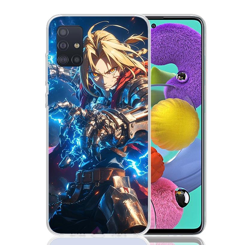 Anime F-ullmetal A-Alchemist Phone Case For Samsung Galaxy A52 A32 A22 A12 A02S A50S A30S A51 A31 AA71 Note 20 Ultra 10 S10 Plus