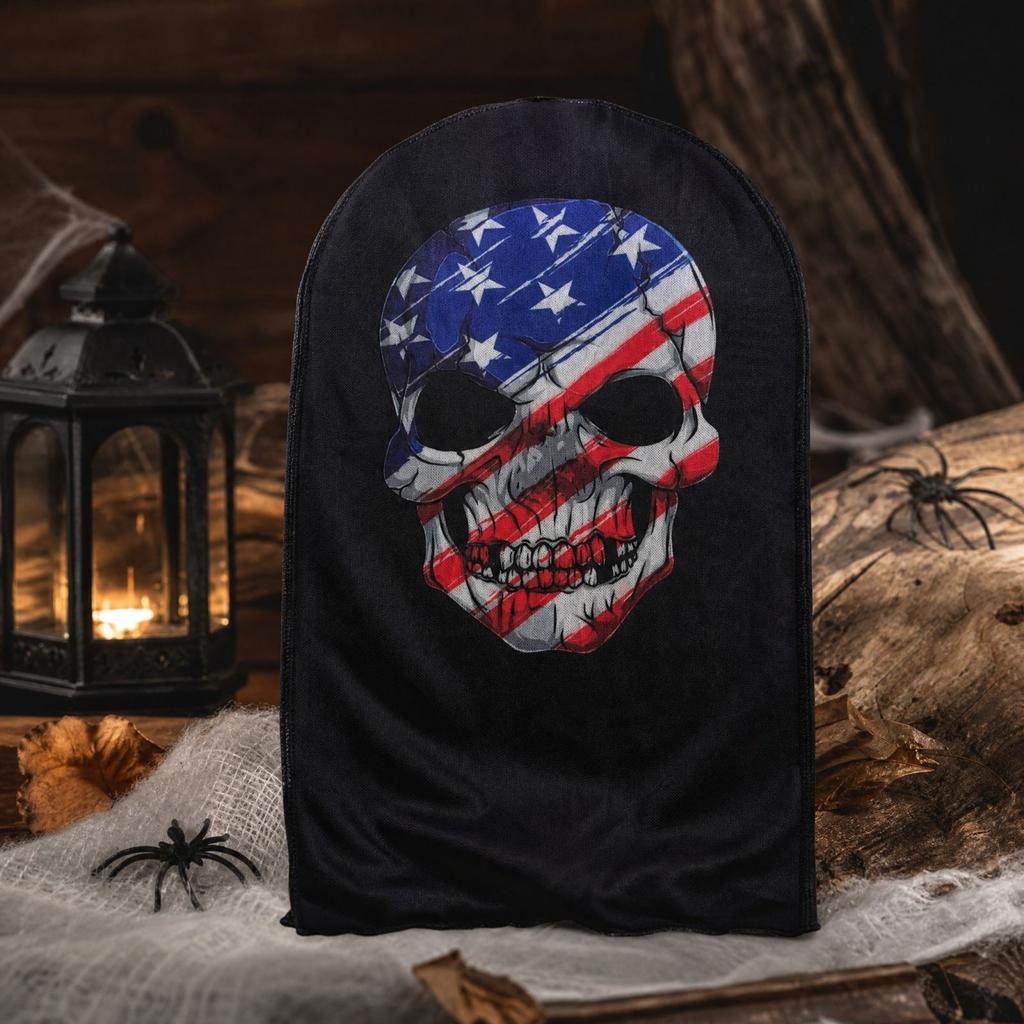 Halloween 3D Digitaldruck Halswärmer Gesichtsbedeckung Schal für Damen Herren