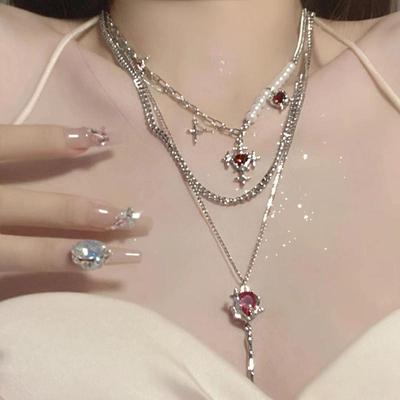 Romantyczny gotycki kwiat róży łańcuszek do obojczyka naszyjnik dla kobiet dziewczynki moda Punk słodkie fajne regulowane liny Choker akcesoria