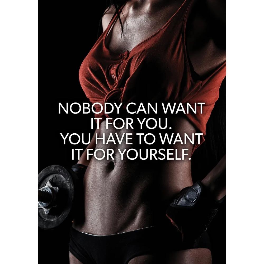 Plakaty motywacyjne do fitnessu Cytaty motywacyjne Pokonaj swój umysł i ciało Wydruki Malarstwo na płótnie Obrazy ścienne Wystrój pokoju w domu