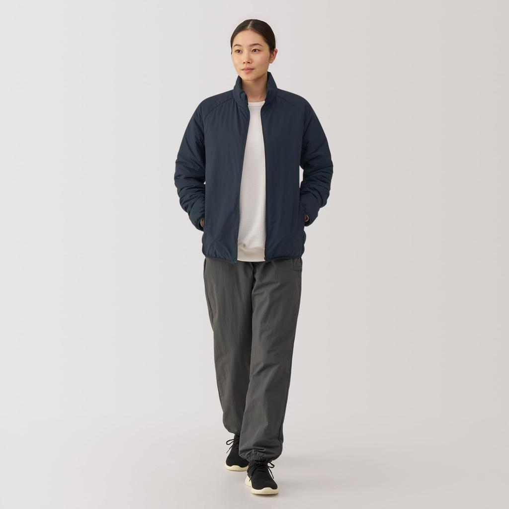 MUJI Washable Padded Active Size BI025A4A Men's Jacket, Black, XS,