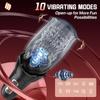 Automatyczny Masturbator Męski, Zabawka Seksualna dla Mężczyzn Sterowana Aplikacją, 5 Trybów Ruchów Posuwistych i Rotacyjnych oraz 10 Trybów Wibracji, Zabawki dla Dorosłych, Zabawki Seksualne dla Mężczyzn