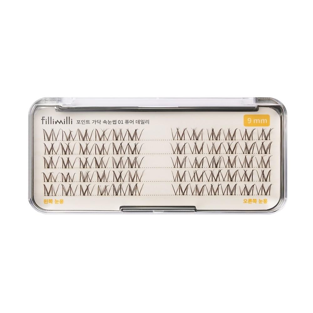 

Fillimilli Fm Make Point Strand Lashes 01 Pure Daily 9mm 60шт