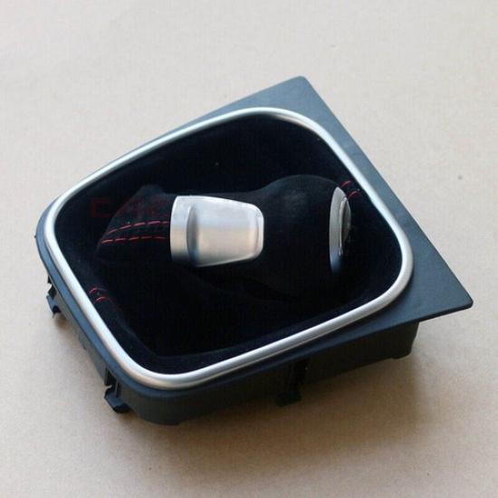 6 Speed Gear Shift Knob With Boot For VW Jetta 6 A6 MK6 GLI 2011 2012 2013 2014