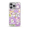 Ins Cute Purple Little Rabbit Phone Case for iPhone 17 16e 16 15 14 13 12 11 Air Pro Max X XR XSMAX 8 7 Plus Luxury Clear Cover