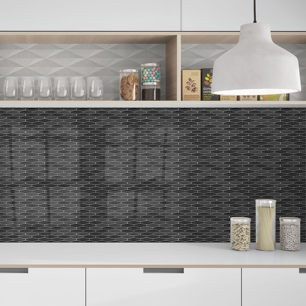 The Same Wall Sticker 3D Imitation Epoxy Mosaic Wallpaper Self-Adhesive Kitchen Bathroom Waterproof And Anti-Fouling Wall Decoration