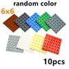 10Pcs DIY Thin Plate 3958 Classic Building Blocks 6x6 Dots Figures Educational Creative Parts Compatible Bricks Leduo Kid Toys