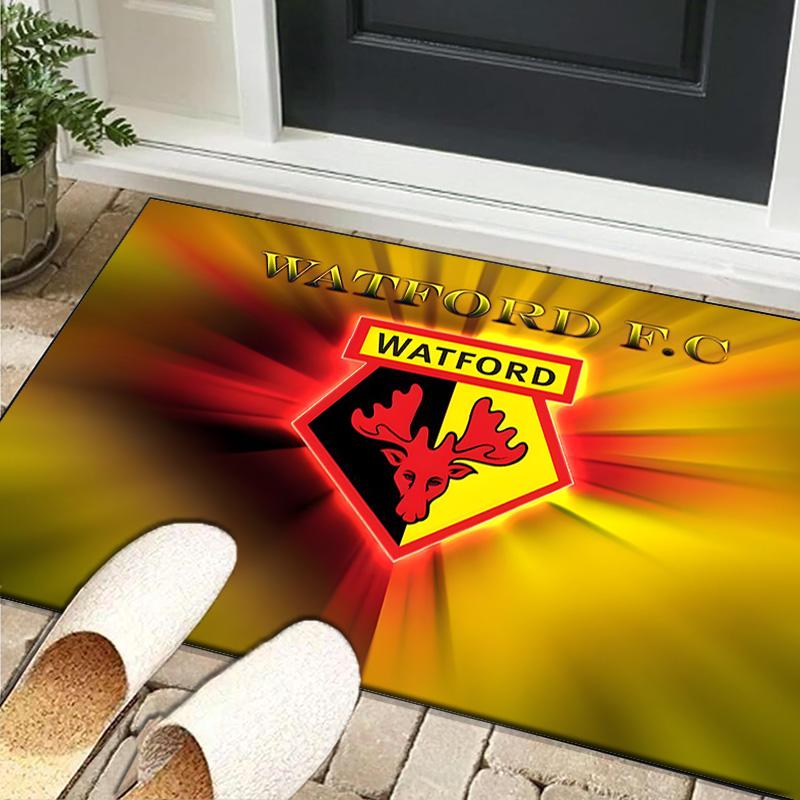 1PC rug Watford Crest Design Carpet, Chair Rug,Area Rug for Office Bedroom living rooms bedroom, Doormat decor Christmas fan gifts