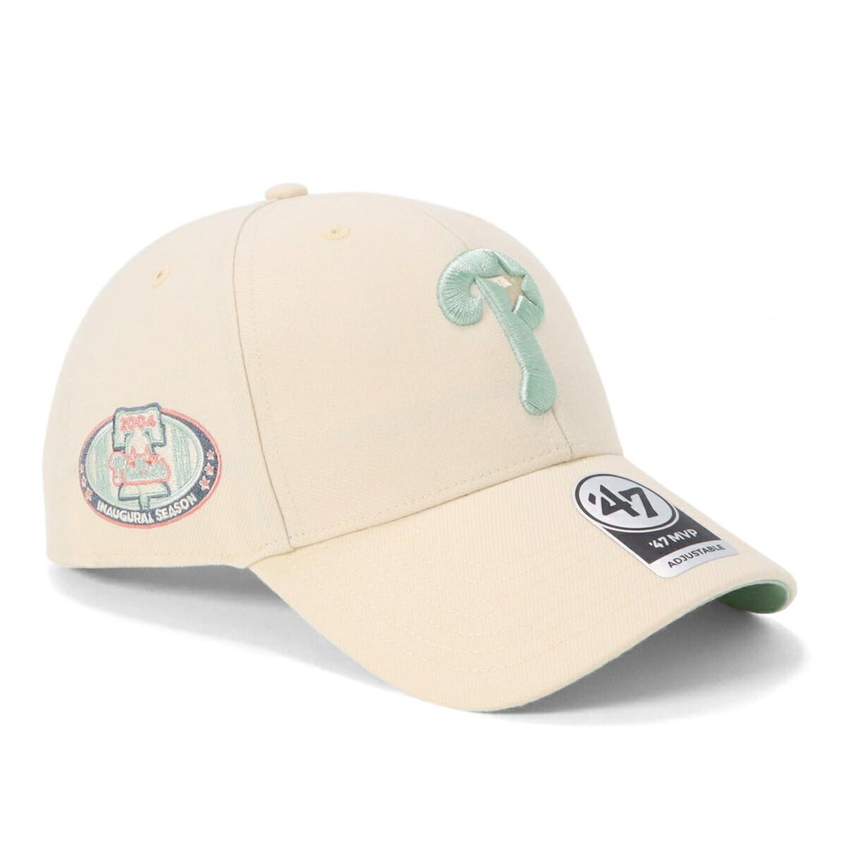 

47brand 47brand Philadelphia Phillies Co-optown Sure Shot Snapback MVP Cap with MLB Side Patch, PHI Sandstorm, Free Size, 14751083, FSB36C1608