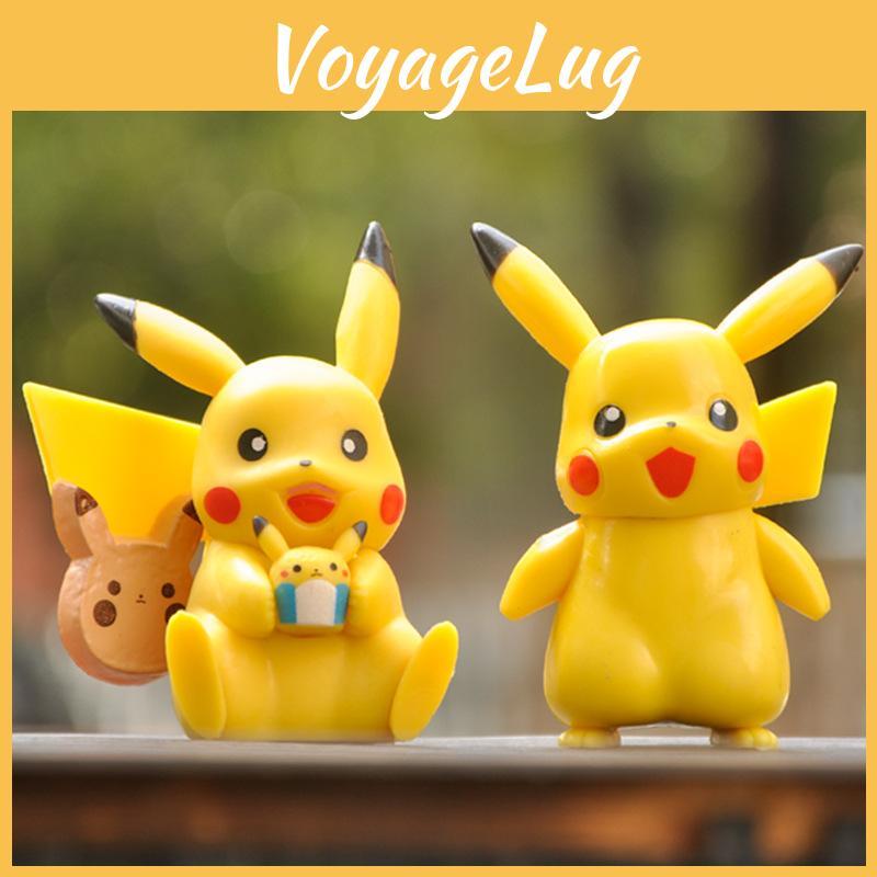 Anime Figurines Pikachu Childrens Toy Birthday Gift Desktop Decor Collectibles