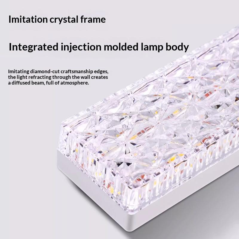 E27 40W/80W LED Long Crystal Lamp Strip Adjustable White Tube Bulb for Balcony Patio Semi-outdoor Lighting