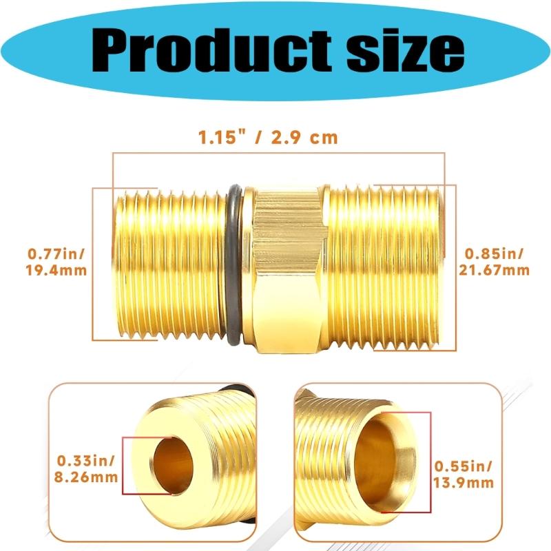 2lots Heavy Type Pumps Outlet Adapters Water Outlet Fitting Pressure Washer Pumps Part For High Pressures Cleaners