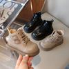 Fashion Girl Shoe 2025 Autumn New British Style Child Boots Simple and Versatile Girl Ankle Boots Soft Sole Anti Slip Boys Shoes