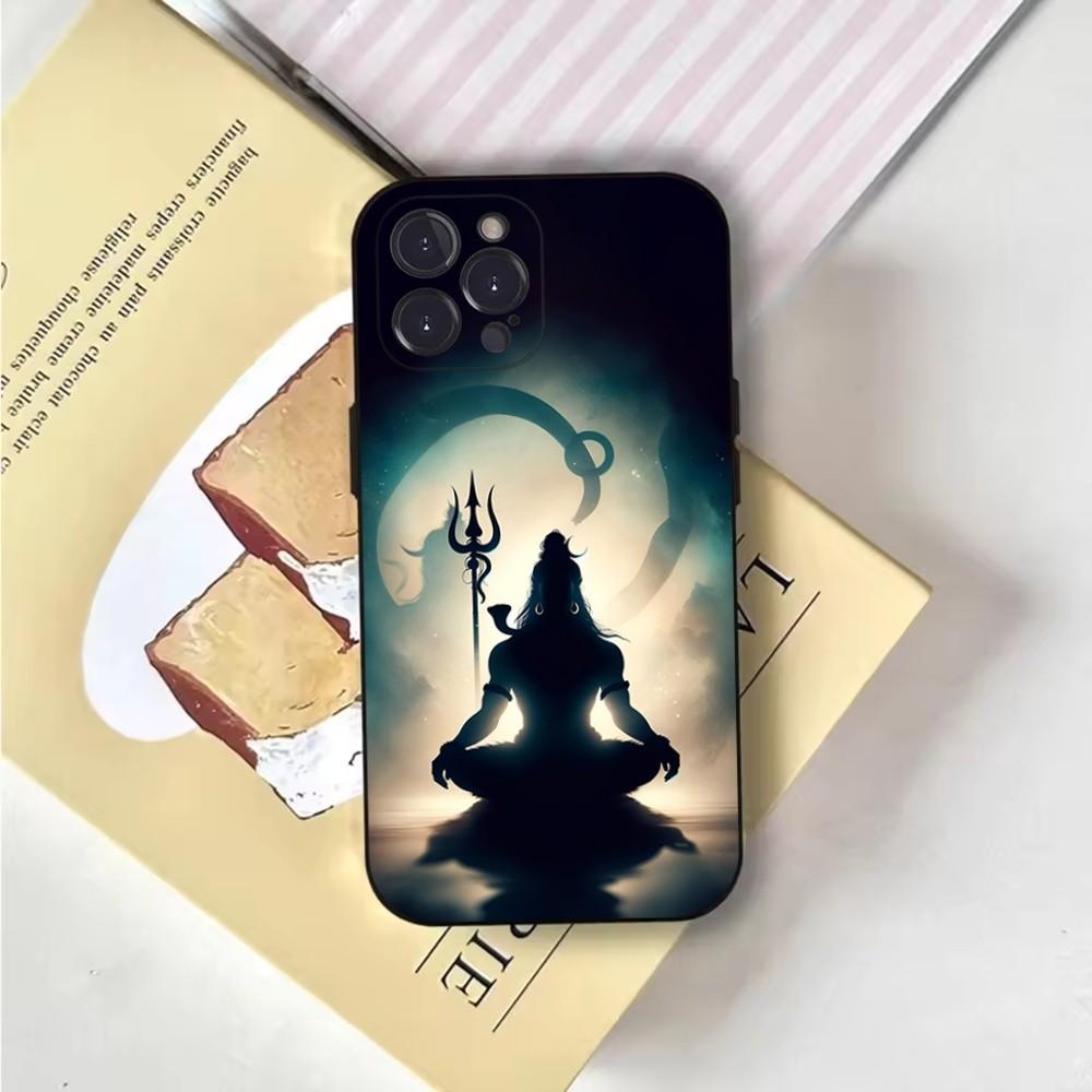 Lord Shiva Mahadev Of India Phone Case For iPhone 16,15,14,13,12,11,Pro,X,XS,Max,XR,Plus,Mini Soft Black Cover