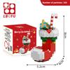 Natale Babbo Natale Giocattoli Blocchi da Costruzione Poupée de Neve Mini Blocchi da Costruzione Giocattoli per Bambini Regalo di Natale Modello Mini Micro Blocchi