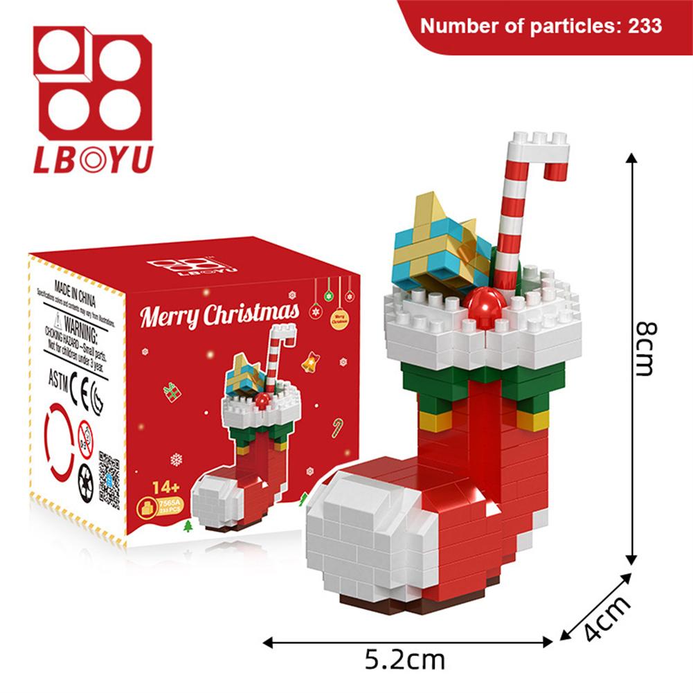 Natale Babbo Natale Giocattoli Blocchi da Costruzione Poupée de Neve Mini Blocchi da Costruzione Giocattoli per Bambini Regalo di Natale Modello Mini Micro Blocchi