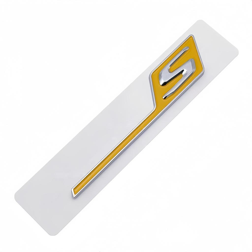 1PC ABS GT C S R Logo Badge Sticker Car Rear Trunk Emblem Decal High-Quality Automotive Styling Accessories